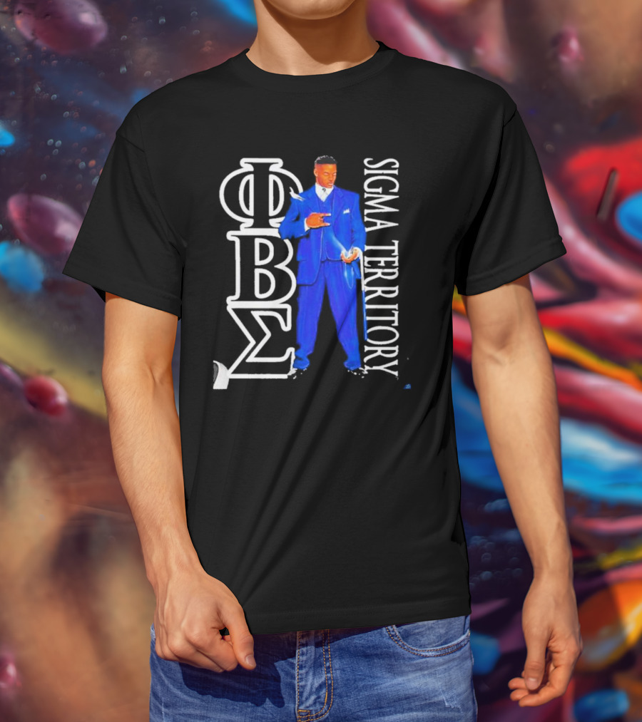 Sigma Territory Iobz Phi Beta Sigma Greek Letters T-Shirt