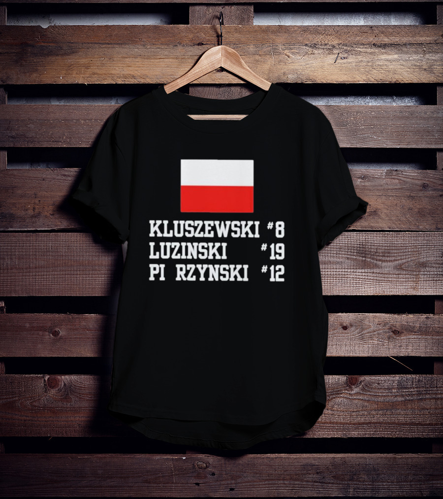 Kluszewski 8 Luzinski 19 Pierzynski 12 Polish Flag T-Shirt