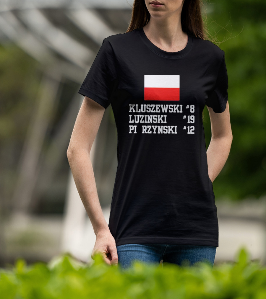 Kluszewski 8 Luzinski 19 Pierzynski 12 Polish Flag T-Shirt