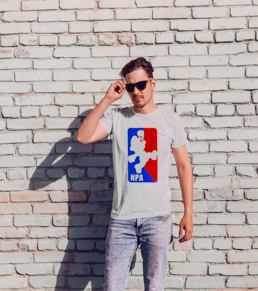 Mario NPA National Plumber Association NBA T-Shirt