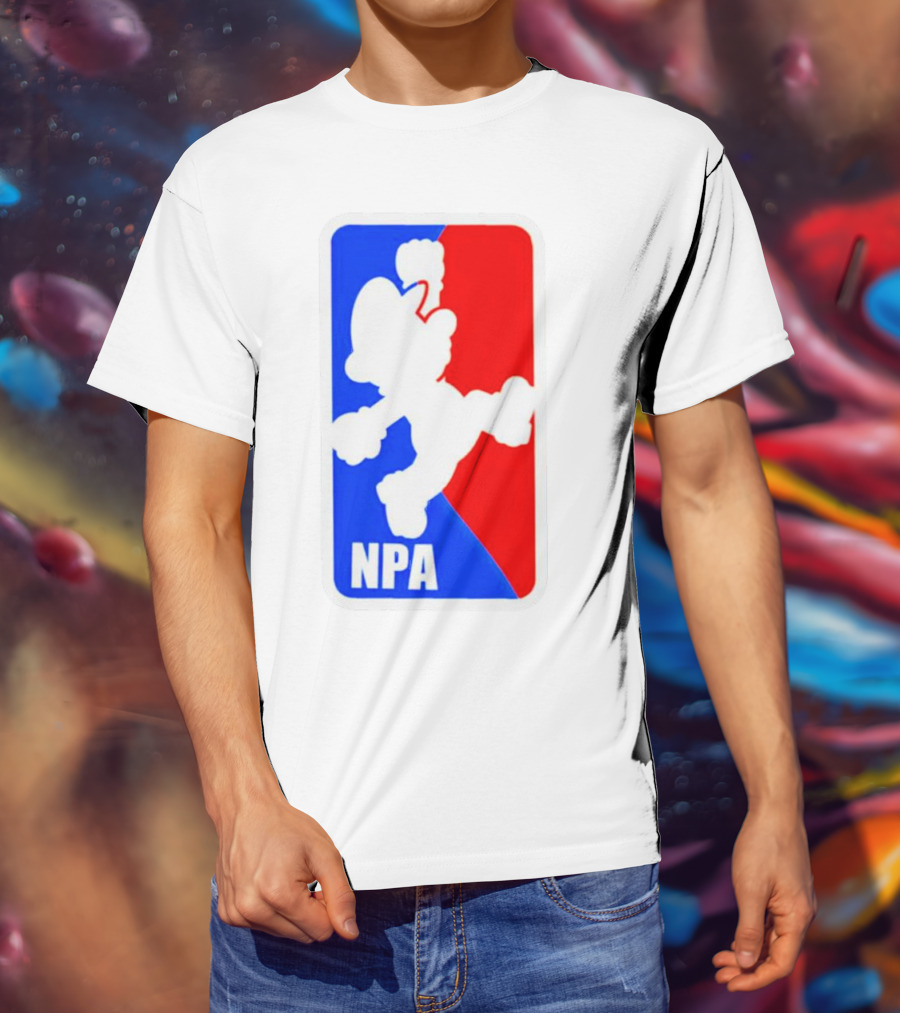 Mario NPA National Plumber Association NBA T-Shirt