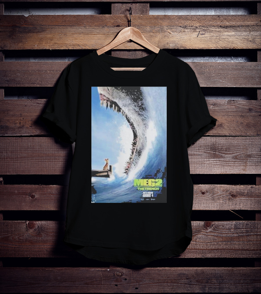 MEG 2 The Trench Shark Image Theater Release August 4 T-Shirt
