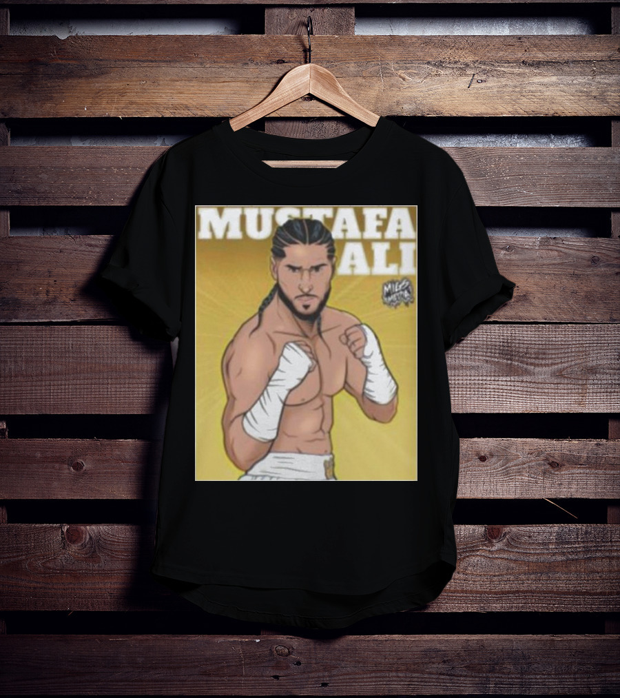 Mustafa Ali Boxer Migs Media T-Shirt