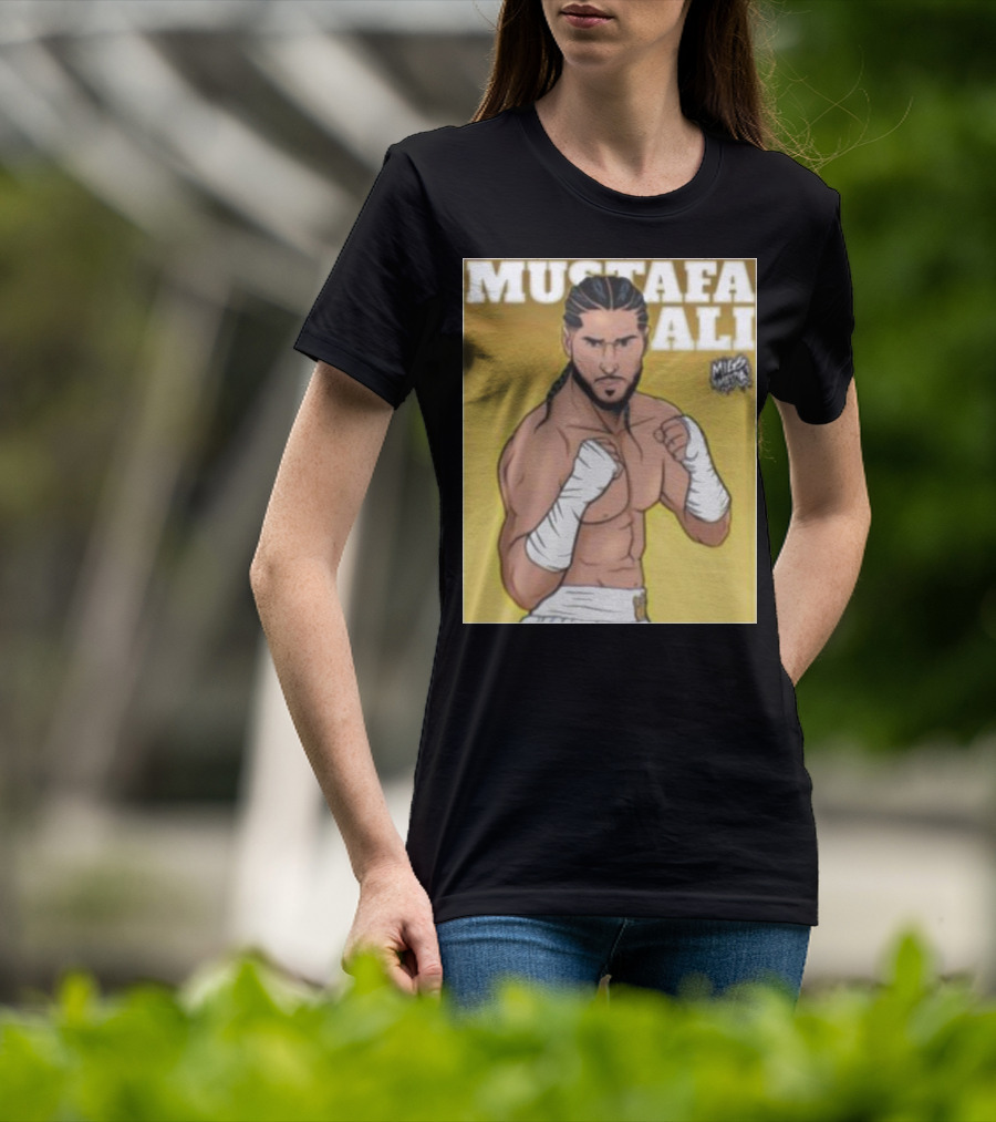 Mustafa Ali Boxer Migs Media T-Shirt