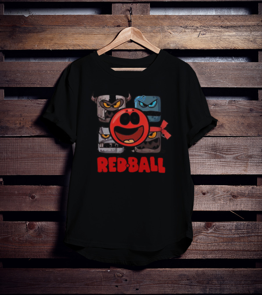 Red Ball 4 Characters And Enemies The Crew T-Shirt