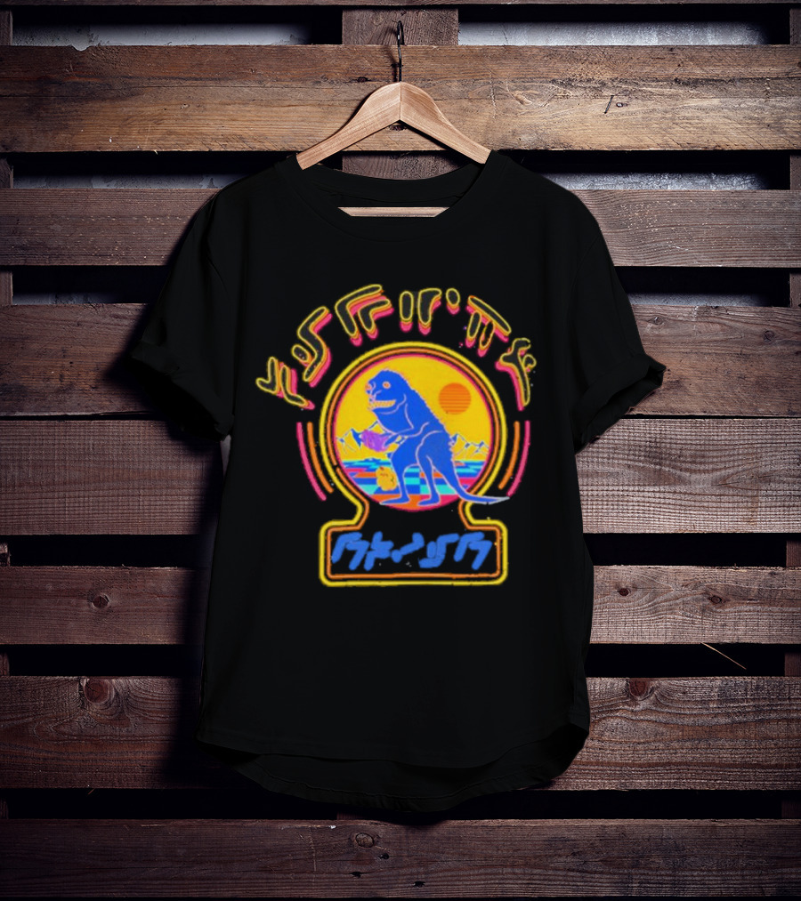 Star Lord Peter Quill Retro Dinosaur Sunset T-Shirt
