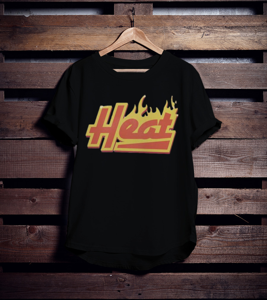 Court Culture Heat Flames Basketball Enthusiast T-Shirt