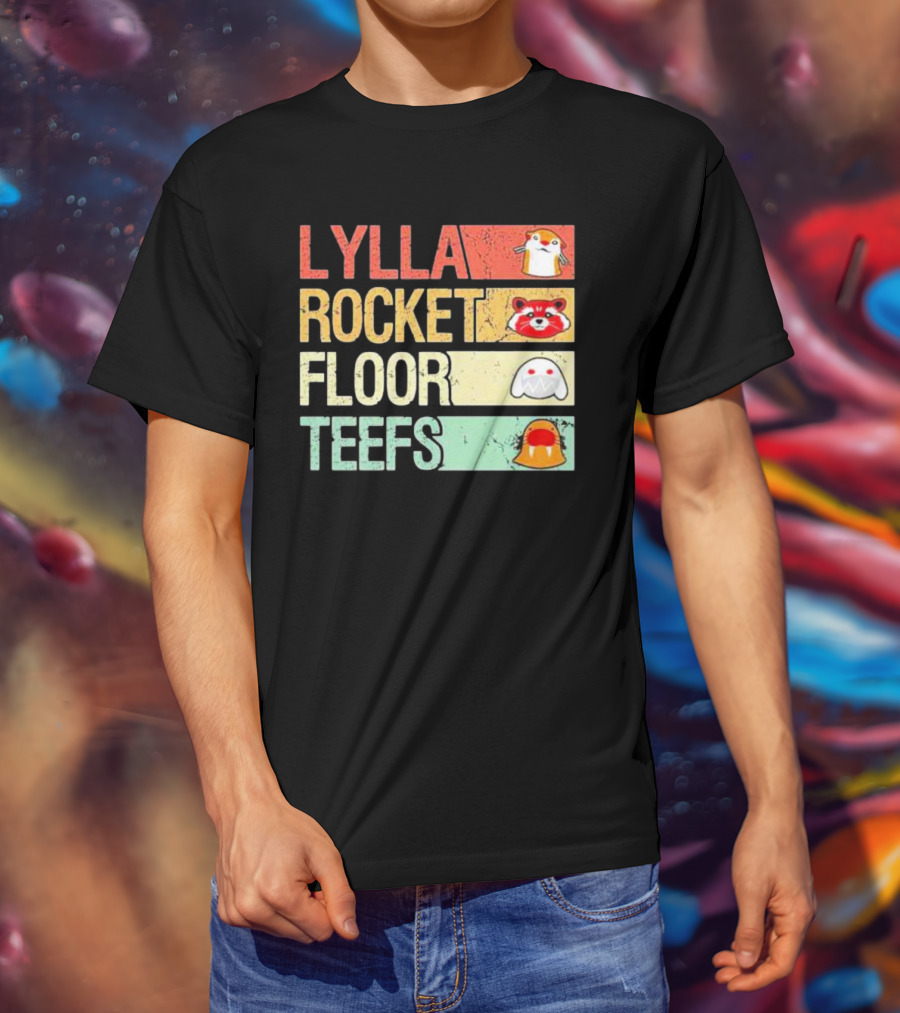 Lylla Rocket Floor Teefs Guardians Icons T-Shirt