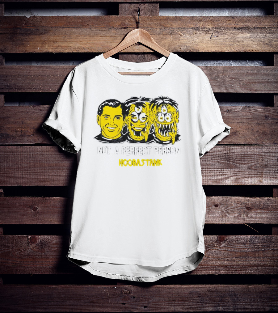 Not A Perfect Person Hoobastank Yellow Faces T-Shirt
