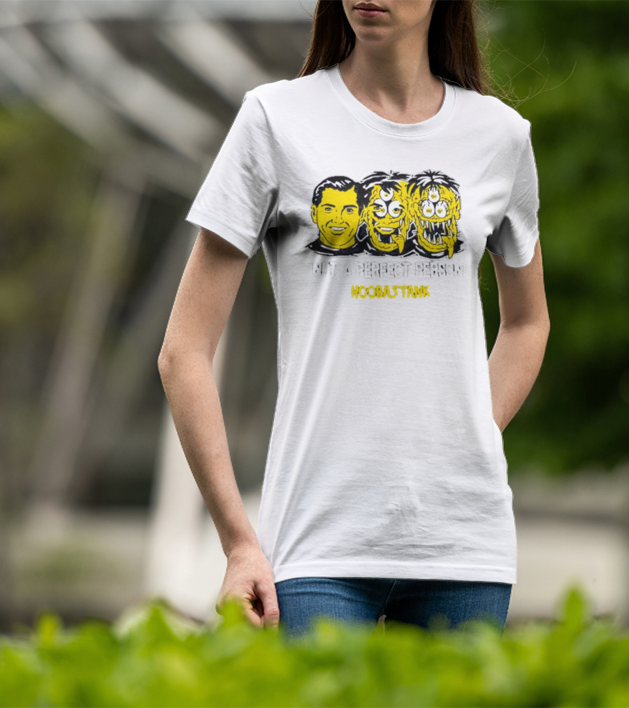 Not A Perfect Person Hoobastank Yellow Faces T-Shirt