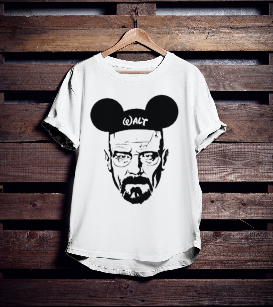 Walt Heisenberg With Mickey Mouse Ears Vintage Mashup T-Shirt