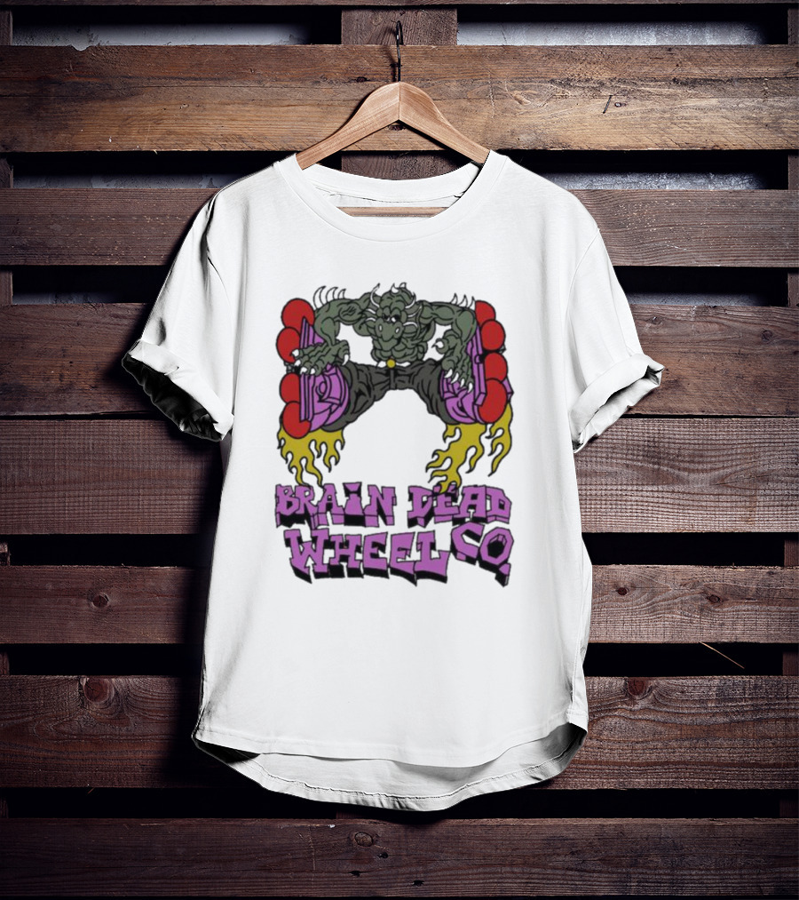 Brain Dead Wheel Co Dragon Skater T-Shirt