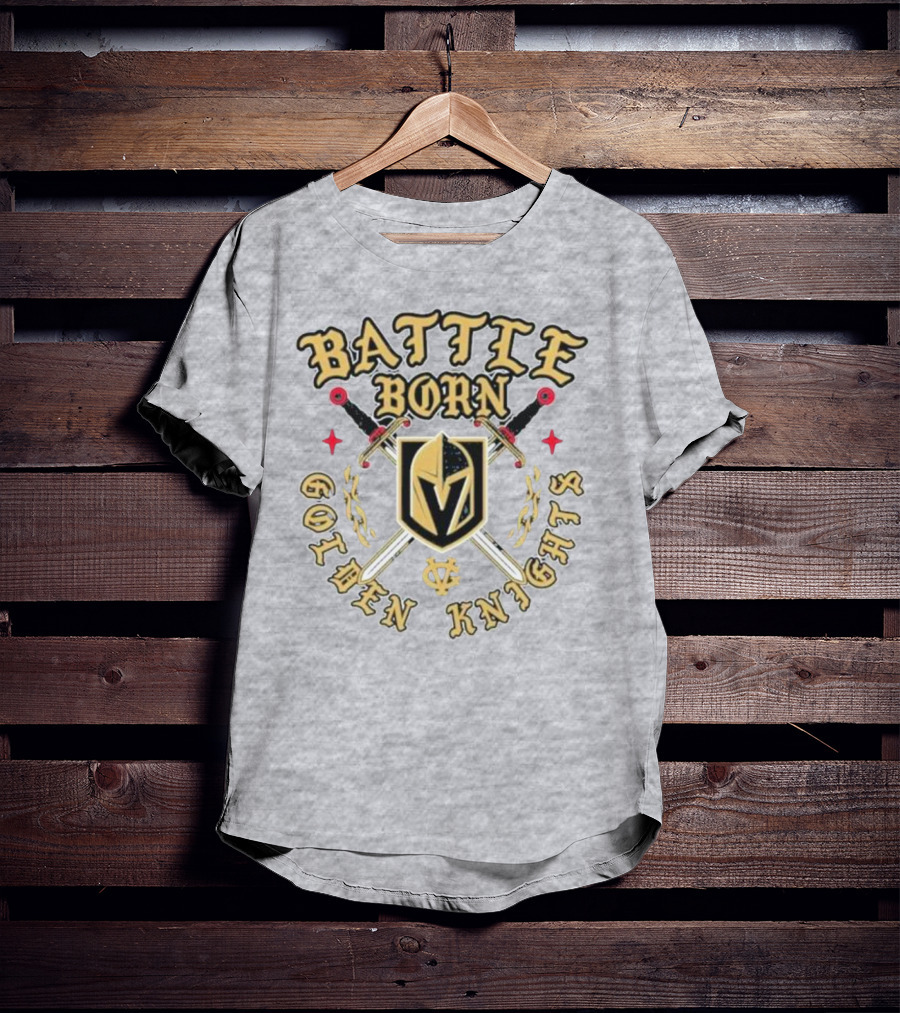 Battle Born Vegas Golden Knights Swords T-Shirt
