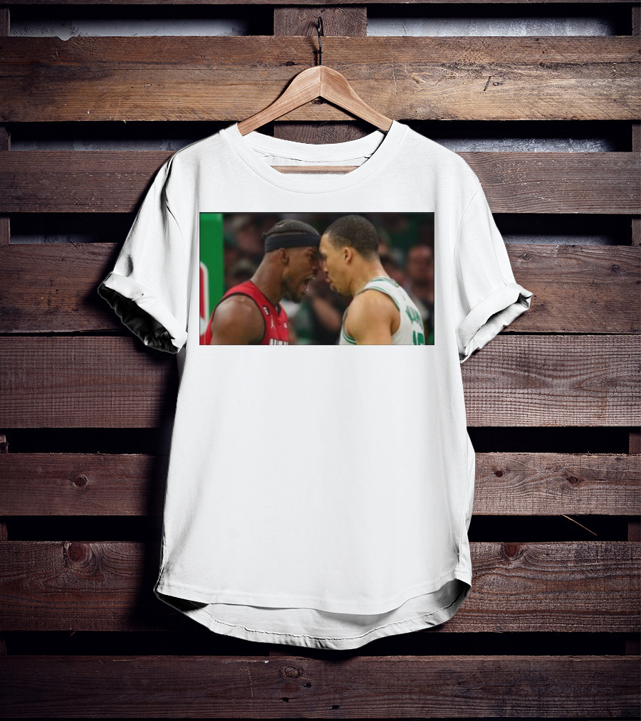 Jimmy Butler Grant Williams Faceoff Heat Celtics T-Shirt
