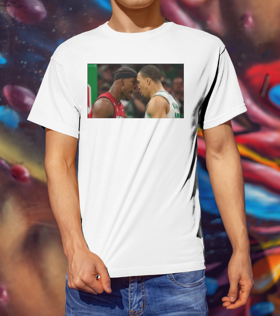 Jimmy Butler Grant Williams Faceoff Heat Celtics T-Shirt