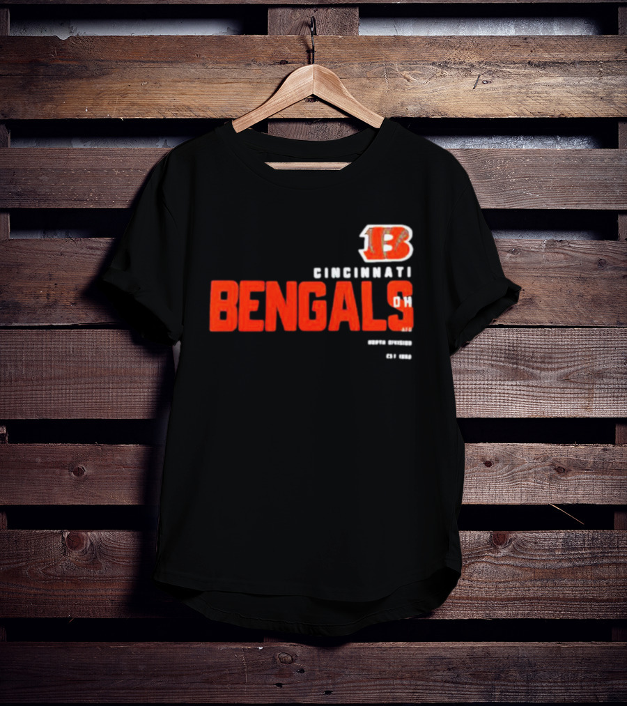 Cincinnati Bengals 13 Ohio Est 1968 Sports Team Tri-Blend T-Shirt