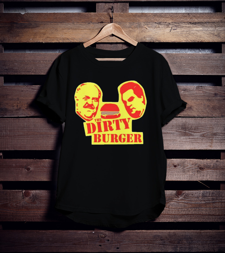 THE DIRTY BURGER Faces And Burger T-Shirt