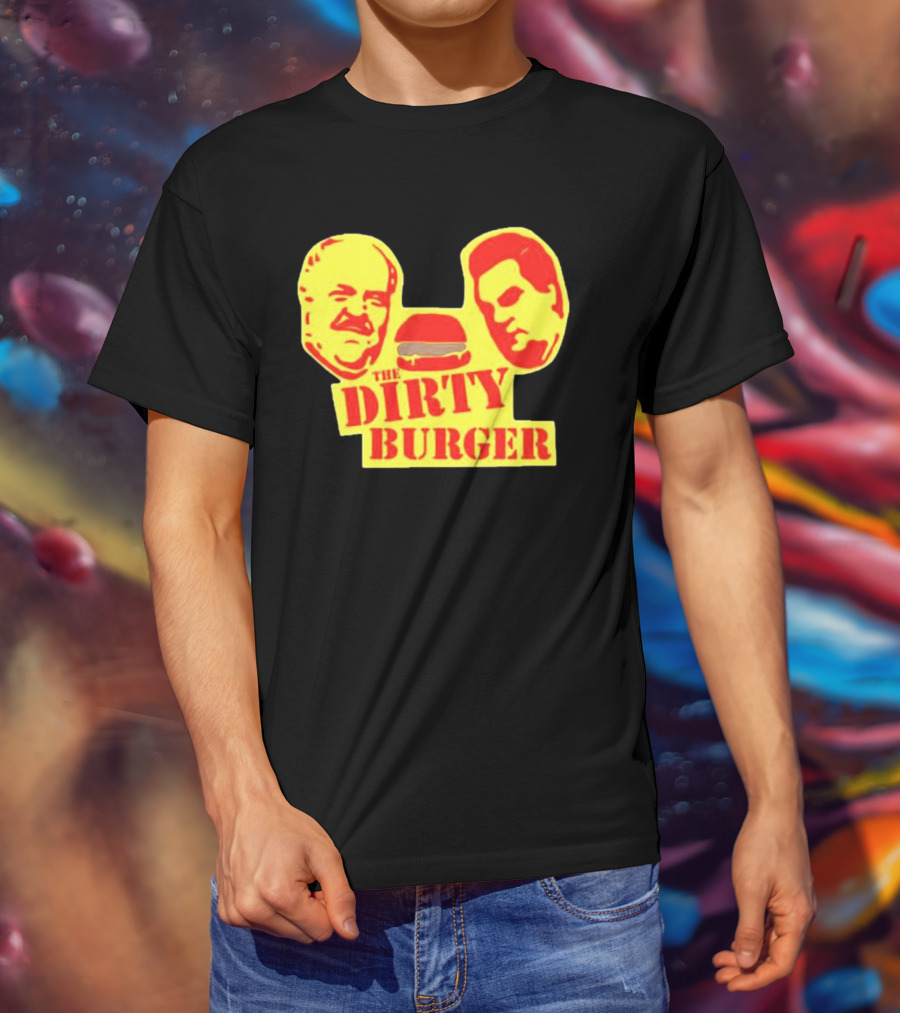 THE DIRTY BURGER Faces And Burger T-Shirt