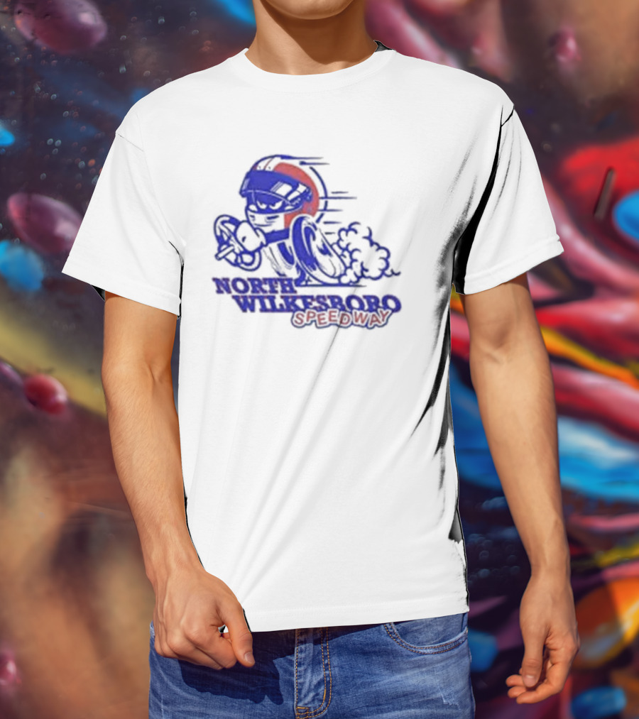 North Wilkesboro Speedway Racing Character T-Shirt