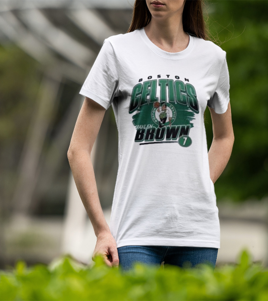 Boston Celtics Jaylen Brown Player Number 7 T-Shirt