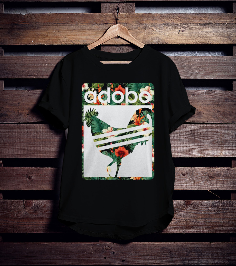Adobo Floral Chicken T-Shirt