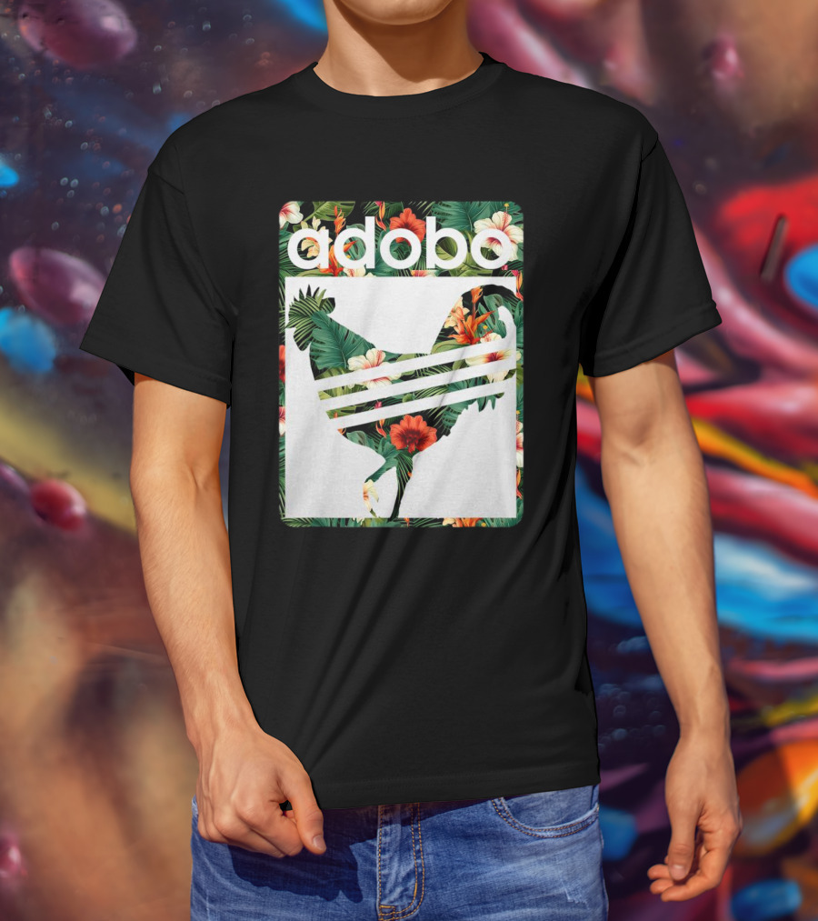 Adobo Floral Chicken T-Shirt