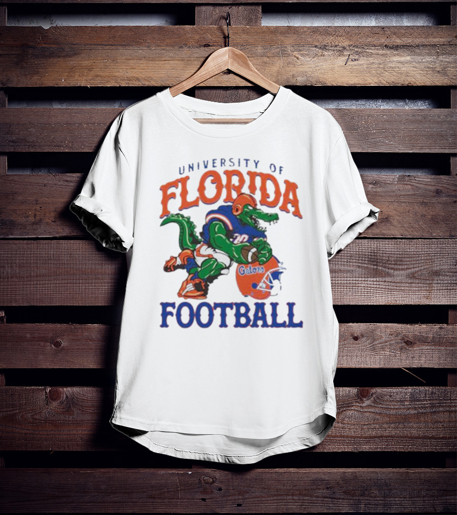 University Of Florida Gators Football Alligator Mascot And Helmet T-Shirt