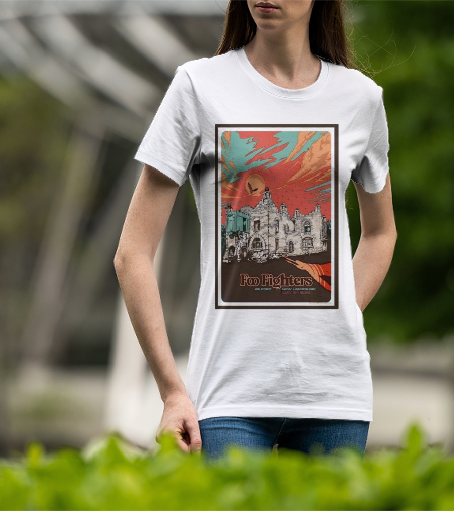 Foo Fighters Gilford New Hampshire May 24 Bank Of New Hampshire Concert T-Shirt