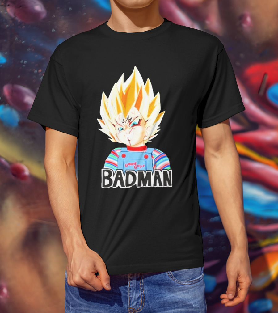 Badman Good Guy Vegeta Chucky Combo T-Shirt