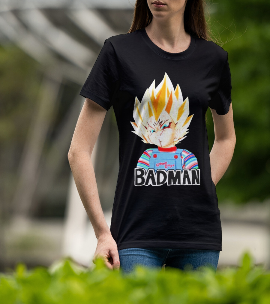 Badman Good Guy Vegeta Chucky Combo T-Shirt