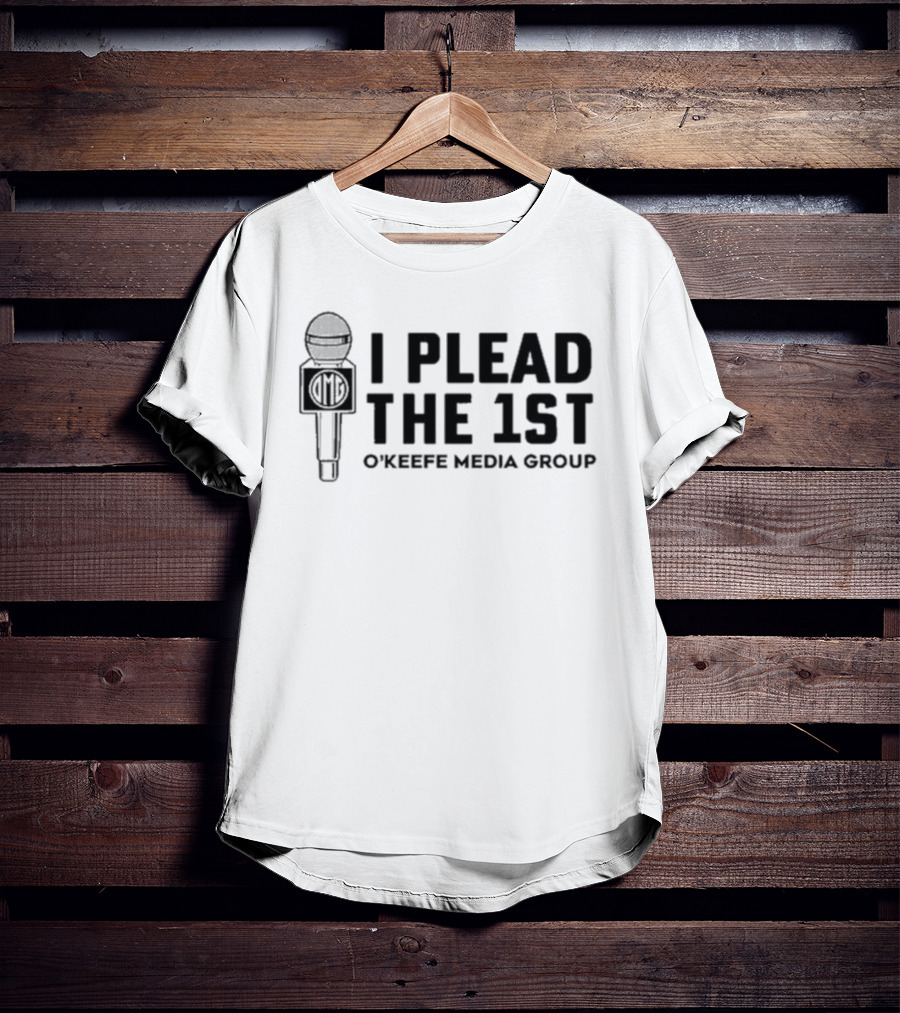 I Plead The 1St O'Keefe Media Group Microphone T-Shirt