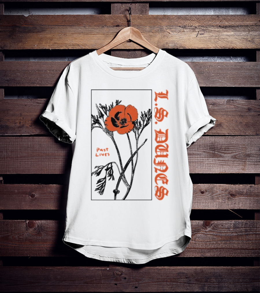 L.S. Dunes Past Lives Orange Flower T-Shirt