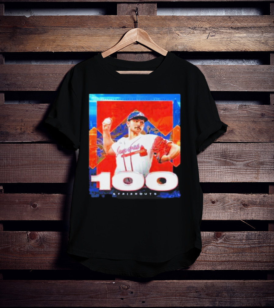 Atlanta Braves Spencer Strider 100 Strikeouts Vintage T-Shirt