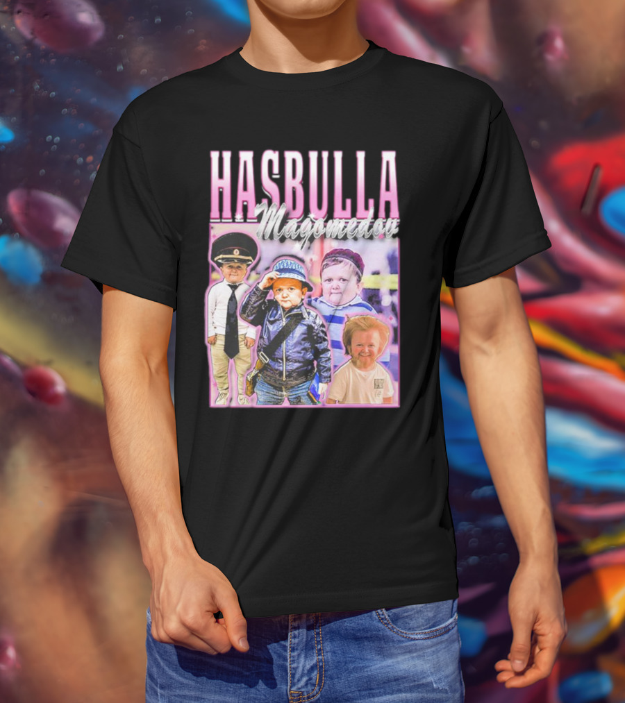 Hasbulla Magomedov Collage With Friday Beers T-Shirt