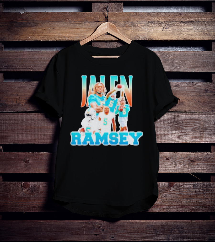Jalen Ramsey Miami Dolphins Athlete Highlights T-Shirt