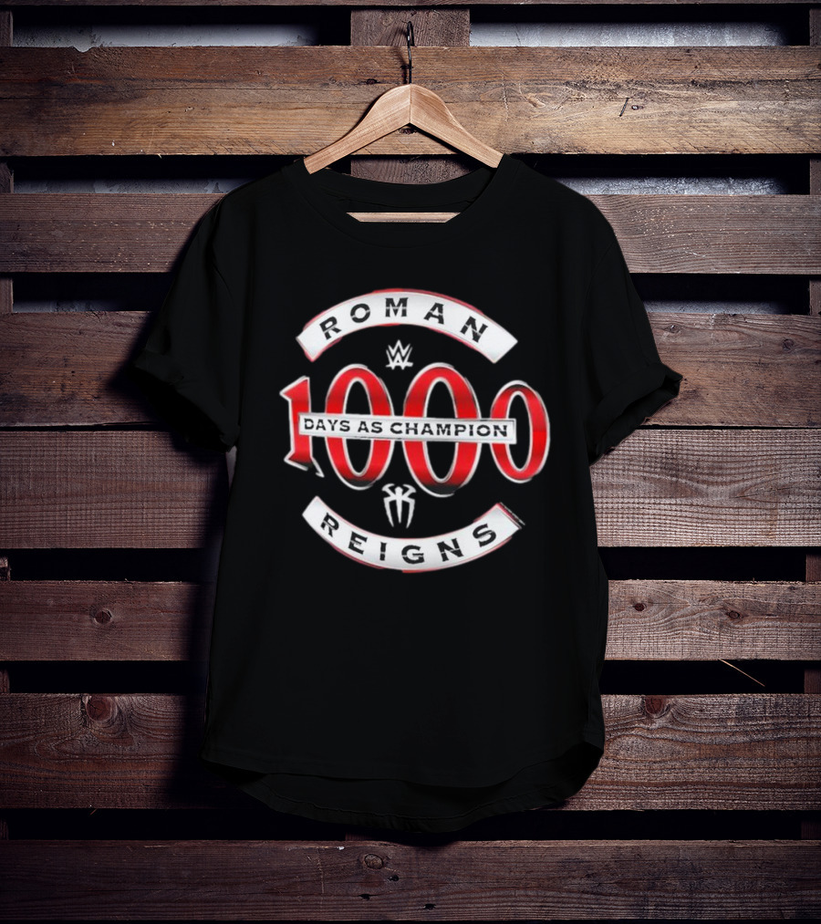 Roman Reigns 1000 Days As Champion WWE T-Shirt