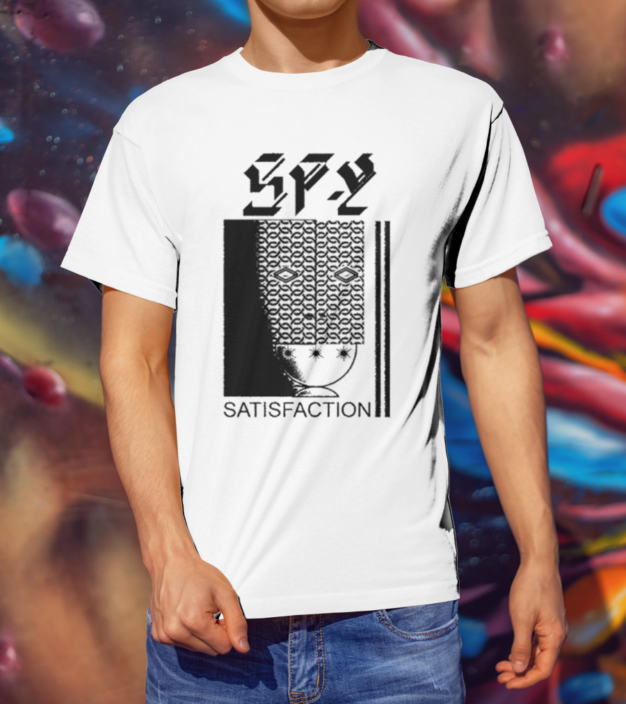 Spy Satisfaction Patterned Mask T-Shirt