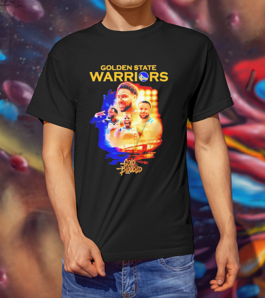 Golden State Warriors Gold Blooded Stephen Curry Klay Thompson Draymond Green T-Shirt