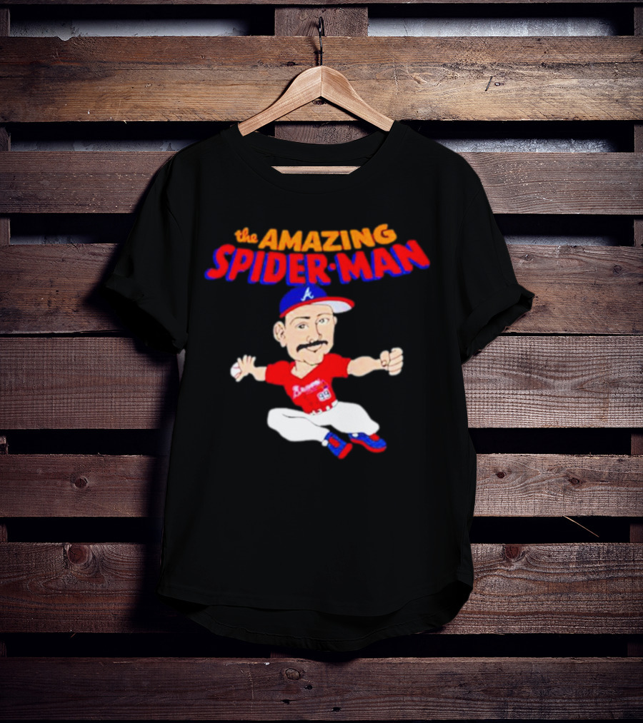 Spencer Strider Atlanta Braves The Amazing Spider-Man Baseball Fusion T-Shirt