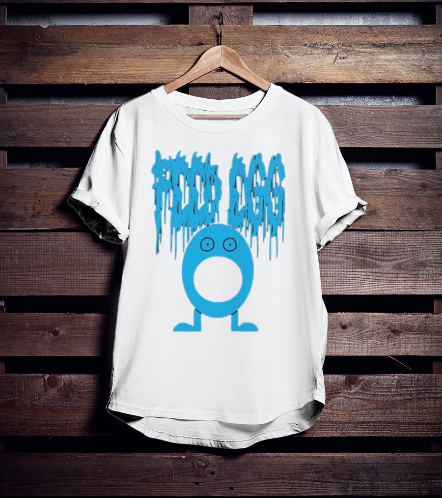 Feed Egg ITYSL Limited Blue Cartoon Character T-Shirt
