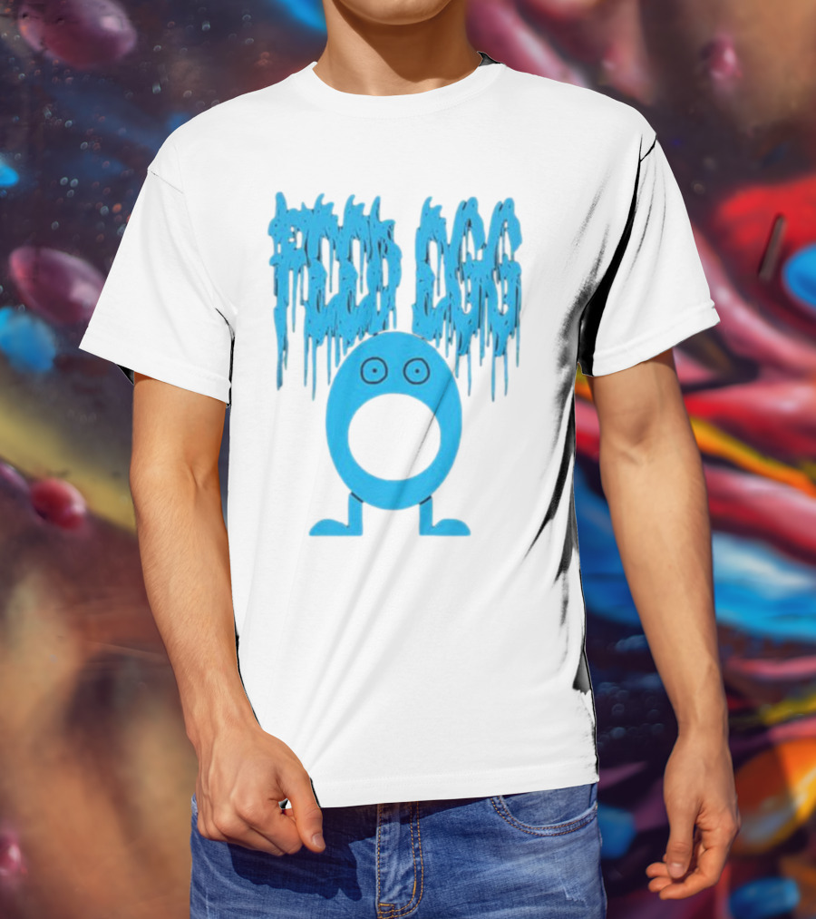 Feed Egg ITYSL Limited Blue Cartoon Character T-Shirt