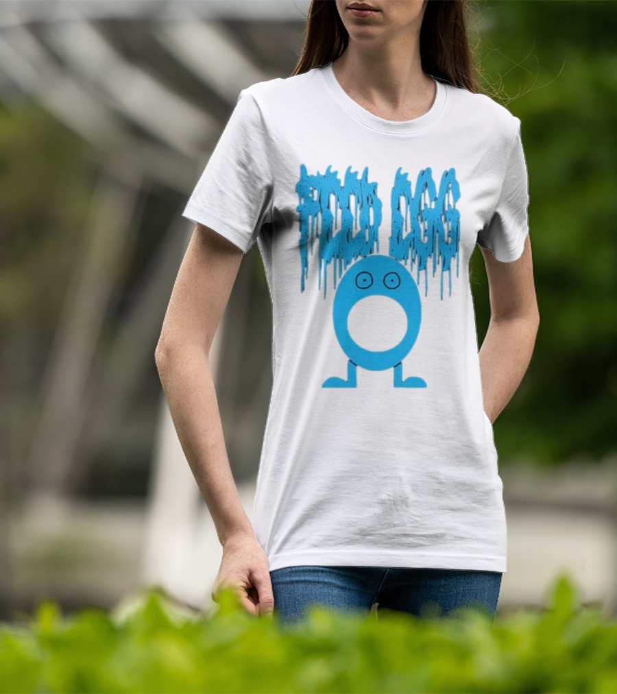 Feed Egg ITYSL Limited Blue Cartoon Character T-Shirt