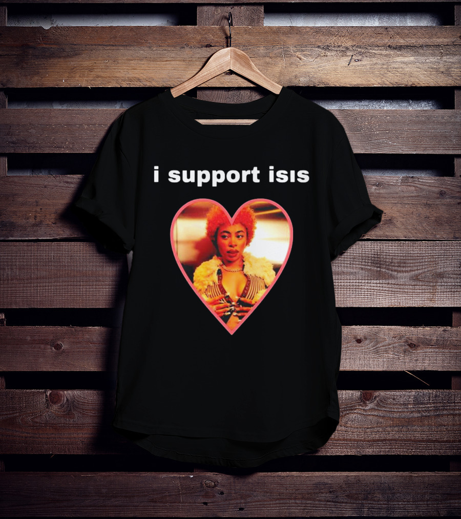 I Support Isis Heart-shaped Image T-Shirt