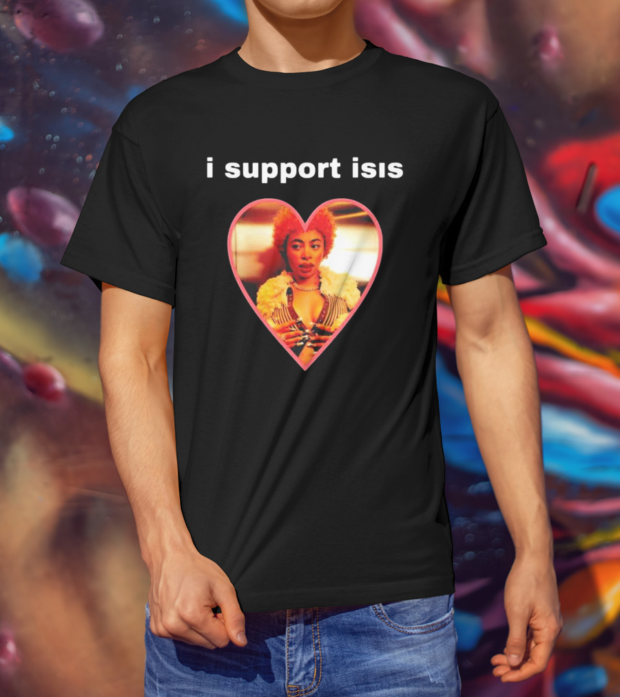 I Support Isis Heart-shaped Image T-Shirt