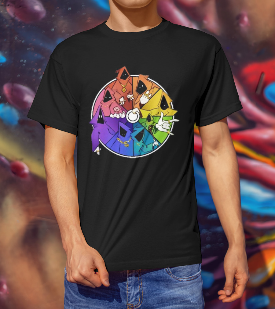 Shadow Wizard Money Gang Rainbow Circle T-Shirt