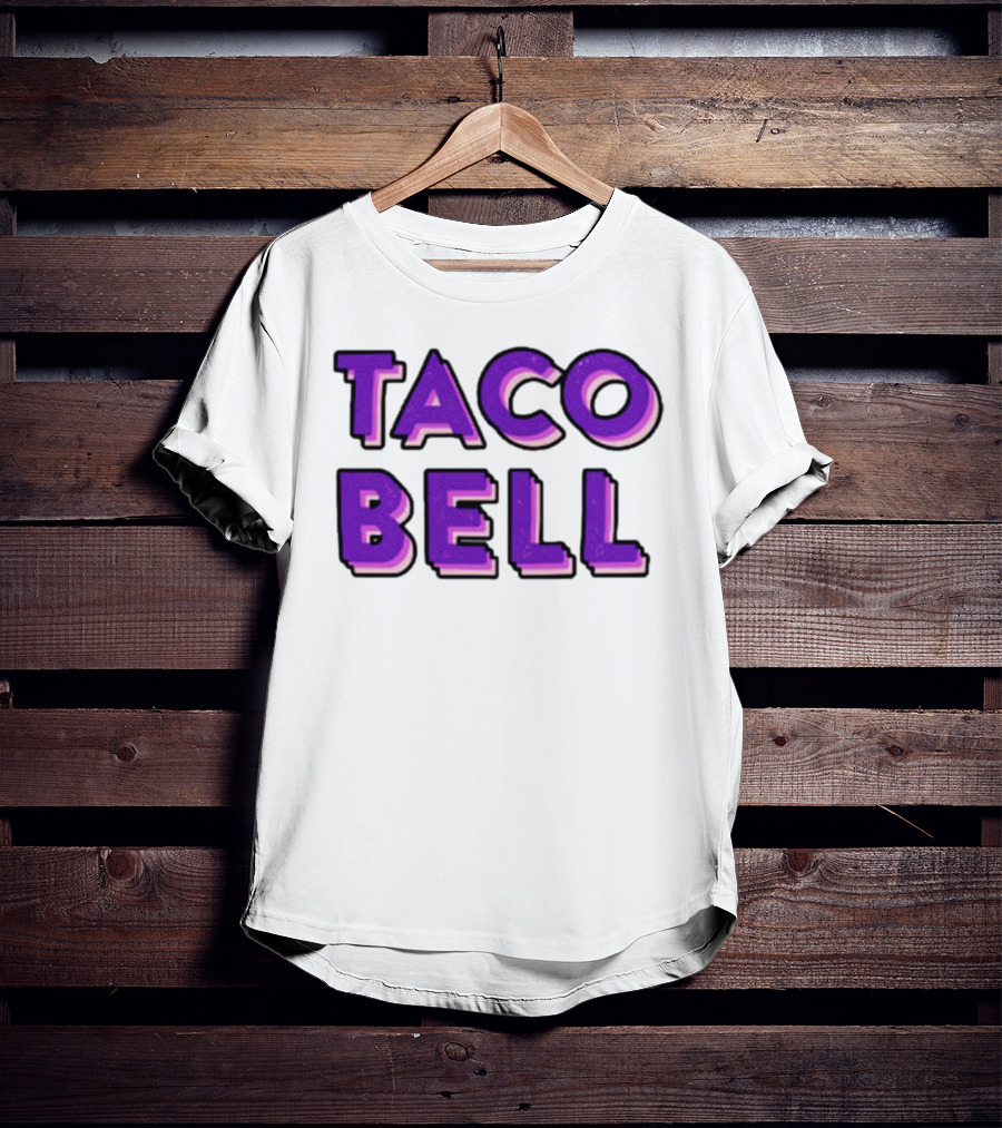 Taco Bell Distress Text T-Shirt