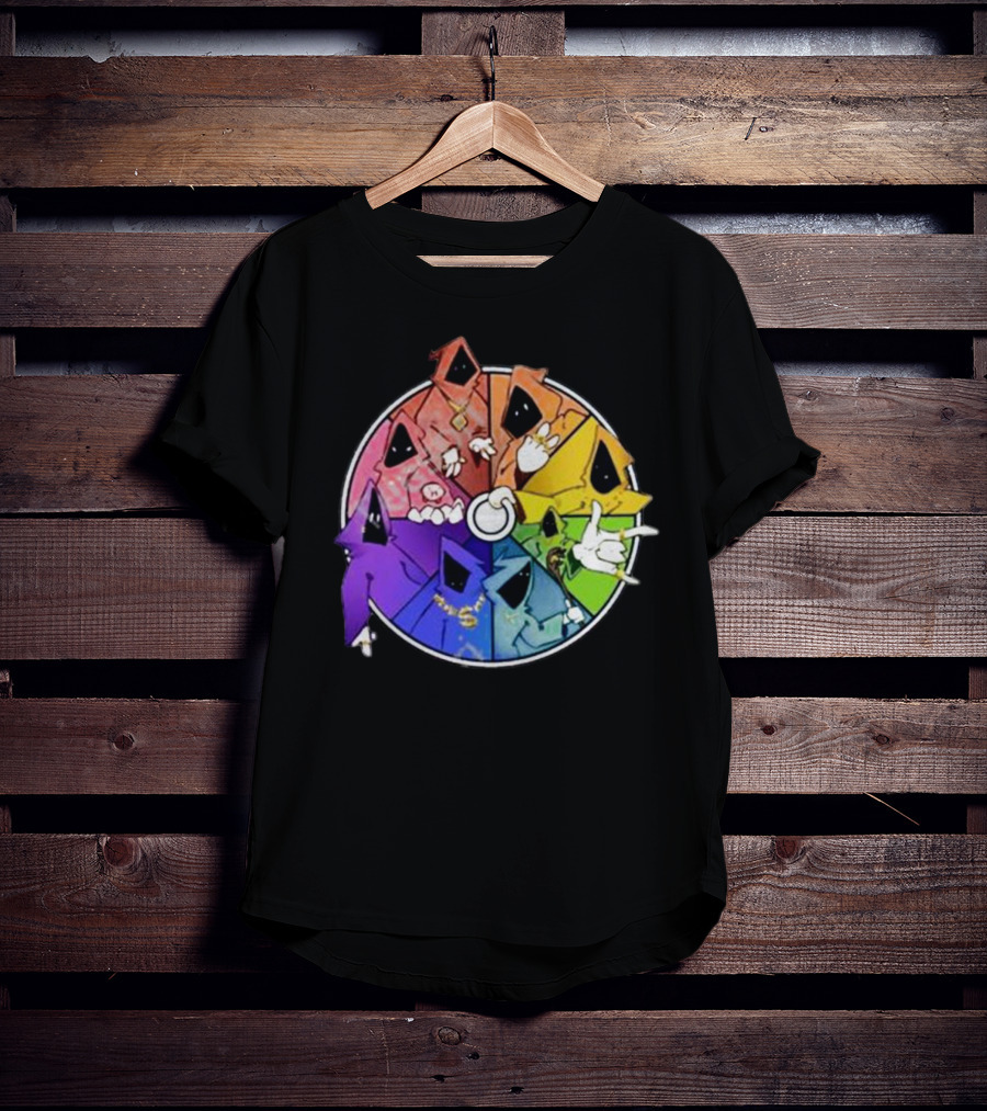 Bagplants Shadow Wizard Money Gang Rainbow Colors Circle T-Shirt