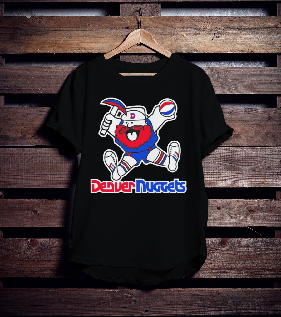 Denver Nuggets Classics Miner Mascot Throwback T-Shirt