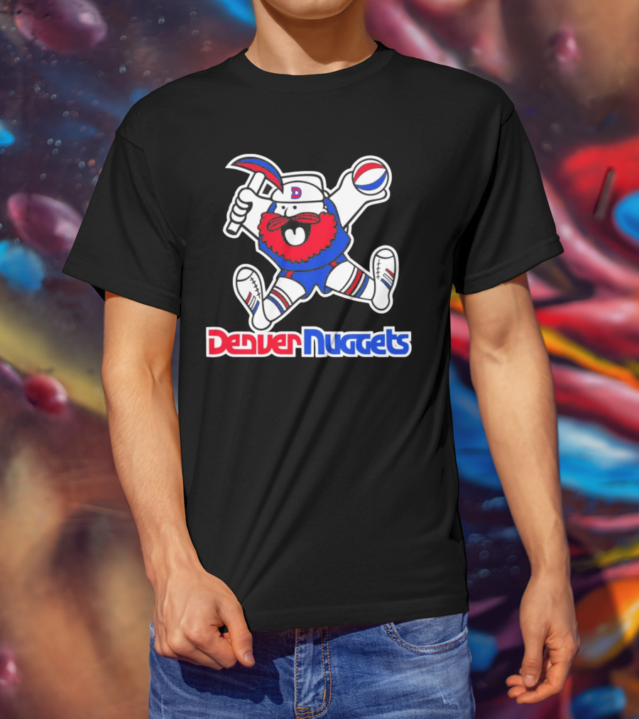 Denver Nuggets Classics Miner Mascot Throwback T-Shirt