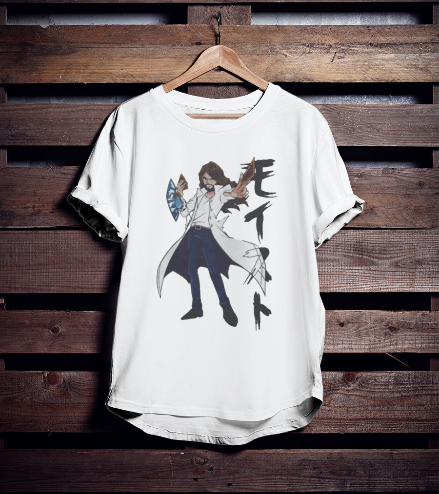 Moist Global Charlie-Oh Merch Character Japanese Text T-Shirt
